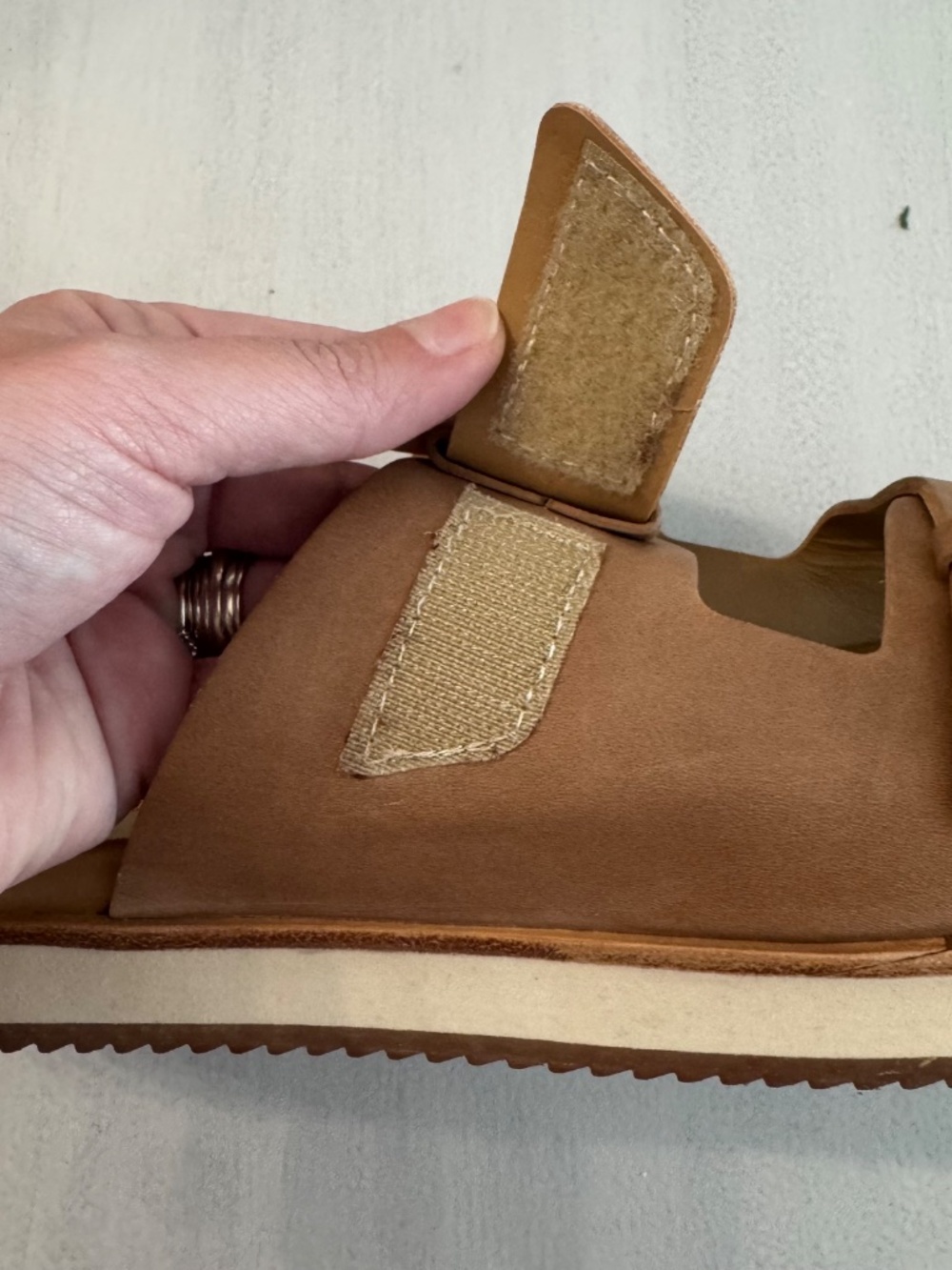 Nisolo Ella Go-To Flatform Slide Women's Almond Leather Sandals Sz 9 NIB - Picture 13 of 14